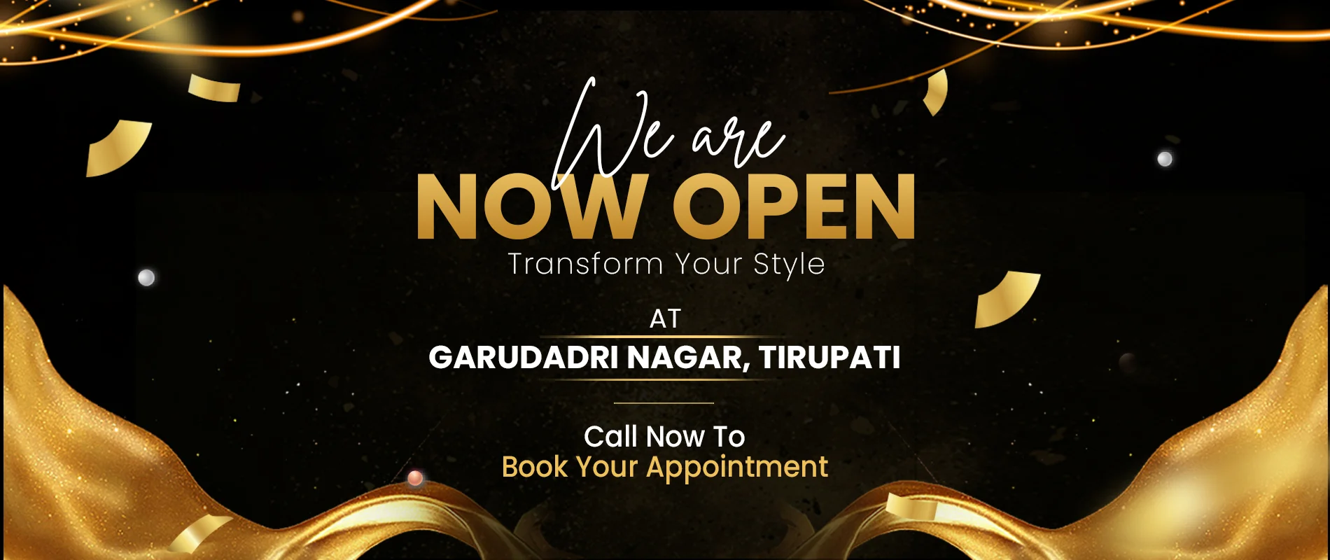 We Are Now Open Web Banners Design Tirupati